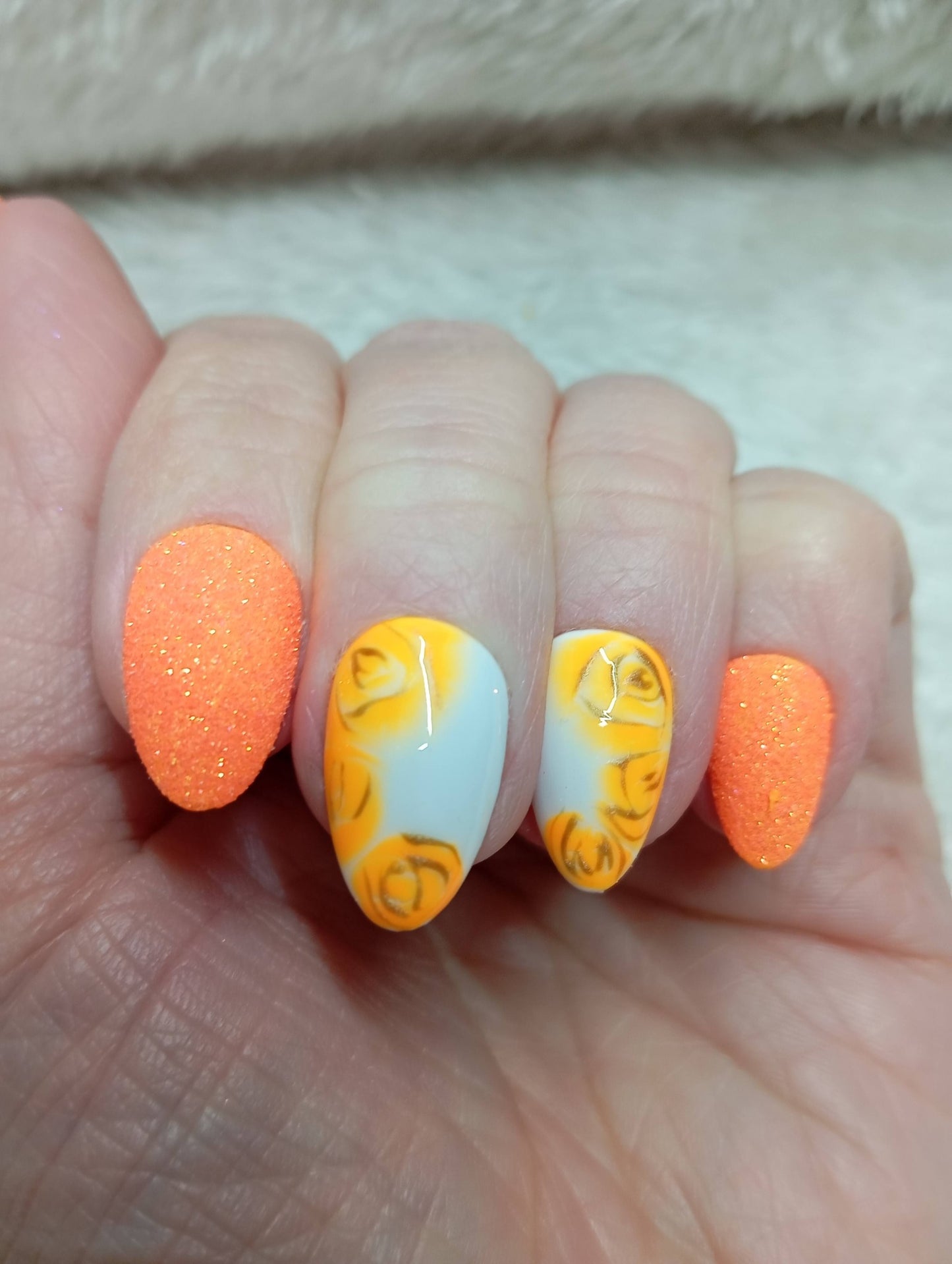 🌹 Velvet Rose - Orange Fluo